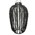 ΦΩΤΙΣΤΙΚΟ KAΠΕΛΟ ΞΥΛΙΝΕΣ ΜΑΥΡΕΣ ΧΑΝΤΡΕΣ HANDICRAFT 37Χ68