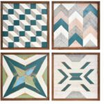 ΕΠΙΤΟΙΧΙΟ ΔΙΑΚΟΣΜΗΤΙΚΟ ΞΥΛΙΝΟ ΣΕ 4 ΣΧΕΔΙΑ 40Χ40Χ2