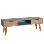 ΞΥΛΙΝΟ EΠΙΠΛΟ TV ΤΣΙΜΕΝΤΟ CORB 122Χ35Χ40