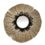 ΚΑΘΡΕΠΤΗΣ ΧΕΙΡΟΠΟΙΗΤΟΣ RAFFIA BLACK 1.10M