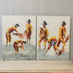 ΠΙΝΑΚΑΣ ΖΩΓΡΑΦΙΚΗΣ handmade 60X90 - 2 ΣΧΕΔΙΑ