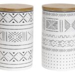 ΒΑΖΟ ΚΑΦΕ ΚΑΙ ΖΑΧΑΡΗ 9,8X9,8X15,5CM  AFRICA 2 ΣΧΕΔΙΑ