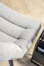 Πολυθρόνα με ανοιχτό γκρι ύφασμα - Image 3