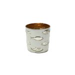 CANDLE HOLDER SILVER FISH 12.5CM X 12.5 CM