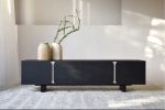 BLACK OAK TV UNIT 198 CM X 45 CM X 52 CM