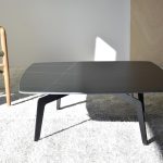 METAL STONE COFFEE TABLE 90 CM X 90 CM X 36 CM