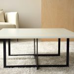 WHITE ASH COFFEE TABLE 100 CM X 100 CM X 42 CM
