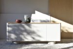 WHITE BUFFET 198 CM X 50 CM X 80 CM