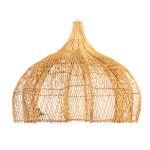 NATURAL RATTAN CEILING LIGHT
