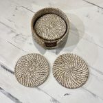 HANDMADE SET OF 6 SOUS-VERRE - Image 2