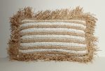 NATURAL RAFFIA CUSHION