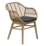 OUTDOOR WOVEN SYNTHETIC CHAIR 60X60