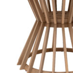 OUTDOOR ROUND WOODEN ACACIA TABLES 135X76 - Image 2