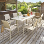 OUTDOOR ALUMINIUM TABLE 90X90 - Image 3