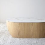 NATURAL WHITE OCHRE COFFEE TABLE 120x90