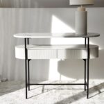 WHITE CERAMIC CONSOLE 120X40