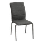 ANTHRACITE GRAPHITE ALUMINIUM CHAIR 50 x 68 x 94 cm - Image 2