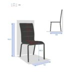 MOCHA PRALINE ALUMINIUM CHAIR 50 x 68 x 94 cm - Image 2