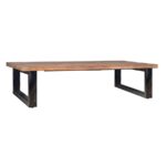 RECTANGULAR NATURAL MANGO WOOD COFFEE TABLE 140X80X45 cm