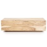NATURAL MANGO WOOD COFFEE TABLE 130X60X35 cm - Image 2
