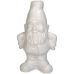 GNOME WHITE VASE 11x8x18cm