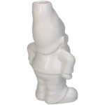 GNOME WHITE VASE 11x8x18cm - Image 2