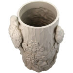 VASE BIRD POLYRESIN BEIGE 19.5X16.5X29.5cm - Image 3