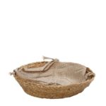 JUTE WIDE BASKET WITH JUCO LINING 33X8
