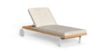 ALUMINUM AND WOOD ACCOYA SUNBED 215X80