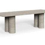 SALINAS RECTANGULAR CONCRETE DINING TABLE 280X110X74cm
