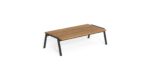 RECTANGULAR ALUMINIUM COFFEE TABLE COTTAGE 120X60X34cm