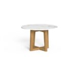 EVER TALL ROUND WOOD COFFEE TABLE 70X70X45cm