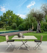 GEORGE SQUARE INOX DINING TABLE 150X150X74cm - Image 2