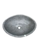 BLACK WASHBASIN 52x40x16
