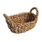 SEAGRASS WOVEN BREAD BASKET 24X14X8CM