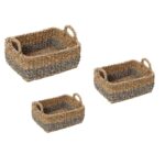 SEAGRASS BASKET SET/3 48X40X22CM