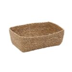 WOVEN SEAGRASS BREAD BASKET 23X16X8CM