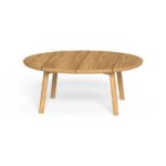 LARGE ROUND ACCOYA WOOD COFFEE TABLE KAREN 90X90X40cm