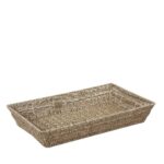 SYNTHETIC RATTAN BASKET 53X32,5X9CM