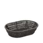 SYNTHETIC RATTAN BREAD BASKET L 28X20X7CM