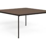 LEAF SQUARE ALUMINIUM DINING TABLE 150X150X74cm