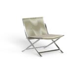 GEORGE INOX AND ROPE LOUNGE ARMCHAIR 65X70X74cm
