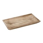 MEDIUM RECTANGULAR WOODEN SERVING TRAY 21,5X38,5X4CM