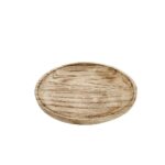 ROUND  SMALL PAULOWNIA WOODEN SERVING TRAY 20X20X2,5CM