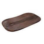 BROWN RECTANGULAR WOODEN PRESENTATION TRAY XXL 70X40X4CM