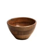 MANGO ROUND WOOD BOWL 24X24X12cm