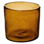 CANDLE JAR 12 CM HIGH GLASS