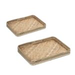 WOVEN TRAY SET/2 RECT. 40/31,5XH5/4CM