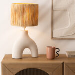 CERAMIC NATURAL TABLE LAMP - Image 3