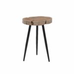 WOOD METAL STOOL D. 34 CM X H.51 CM
